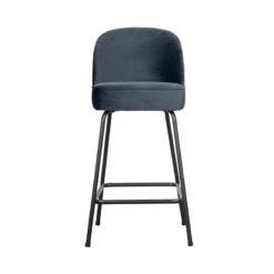 Vogue Barstoel Laag Velvet Blauw