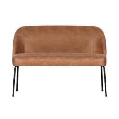 Vogue Eetkamerbank Ecoleer Cognac 120cm
