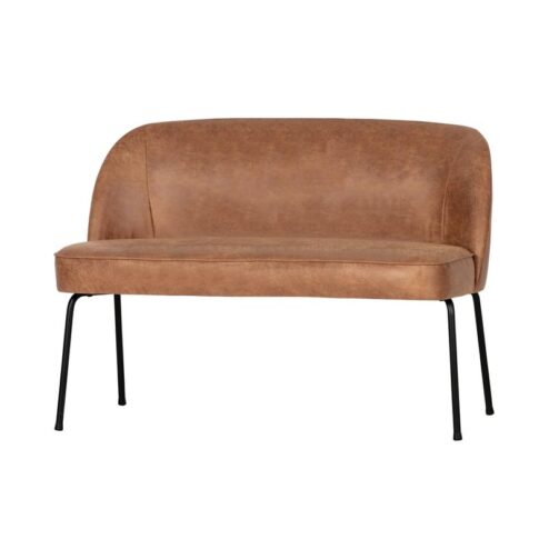 Vogue Eetkamerbank Ecoleer Cognac 120cm