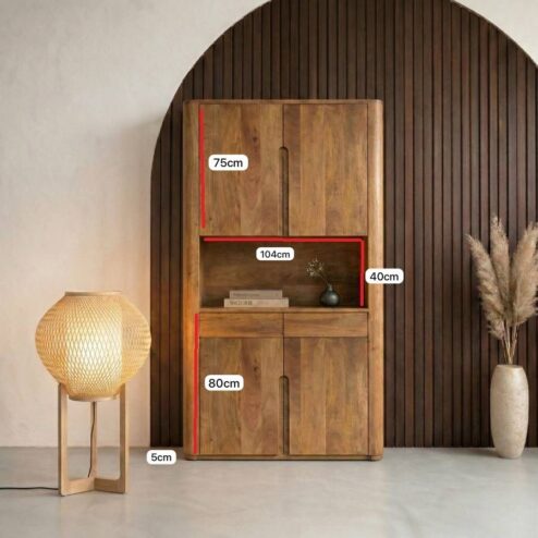 Alternative view of Vakkenkast Yama naturel | 120cm