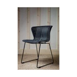 Wings Tuinstoel Zwart Set van 2