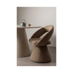 Winter Draaibare Eetkamerstoel Zand Melange