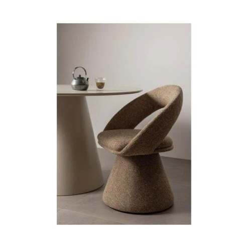 Winter Draaibare Eetkamerstoel Zand Melange