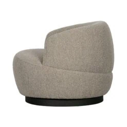 Woolly Draaifauteuil Boucle Naturel Melange