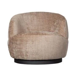 Woolly Draaifauteuil Chenille Zand