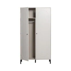 Xina Kledingkast Grenen Wolkengrijs 110cm