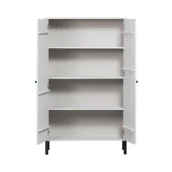 Xina Lage Wandkast Grenen Wolkengrijs