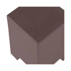 Zina Bijzettafel Hoog Cement Bruin 36cm