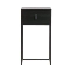 Zola Nachtkastje met Lade Zwart 40cm
