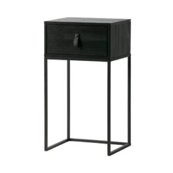 Zola Nachtkastje met Lade Zwart 40cm
