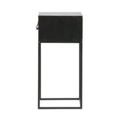 Zola Nachtkastje met Lade Zwart 40cm