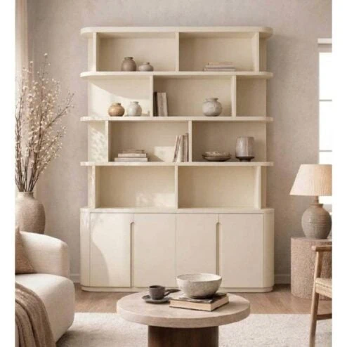 Boekenkast Yama zand | 165cm