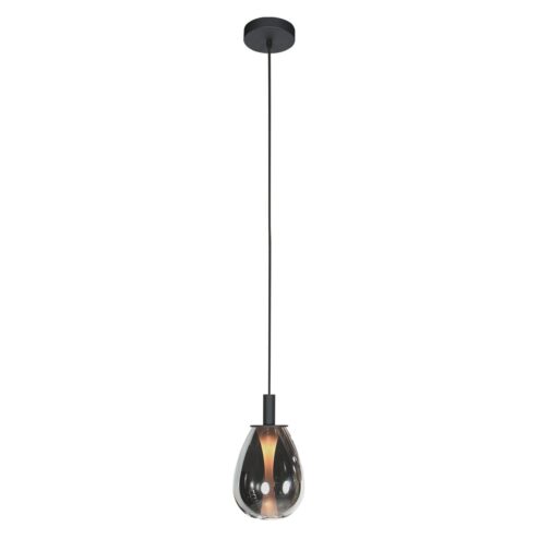 Edgar 1-lichts Hanglamp small Smoke Glas