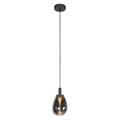 Edgar 1-lichts Hanglamp small Smoke Glas