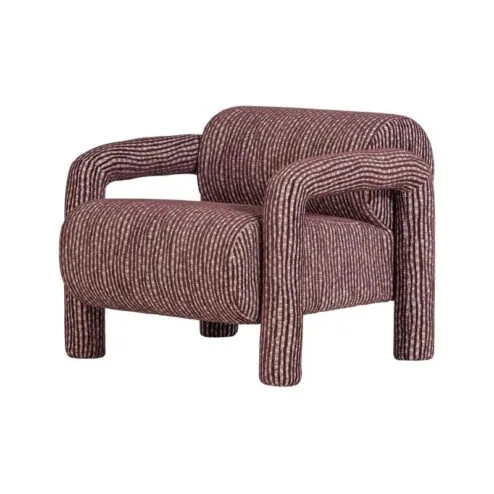 Lenny Fauteuil Dessin Bordeauxrood