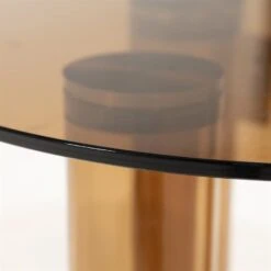 Aero Bijzettafel rond Bruin 50cm