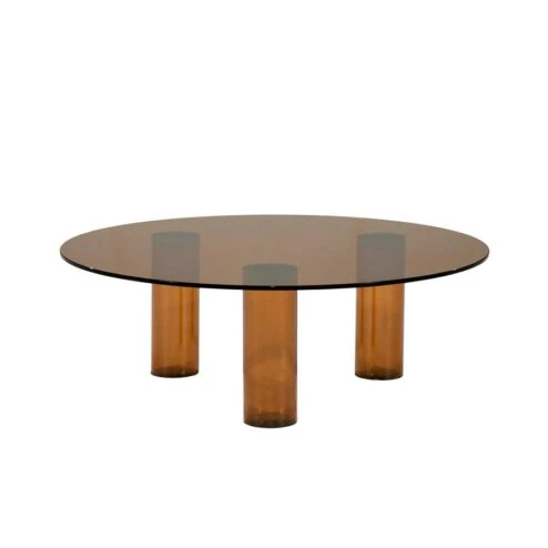 Aero Salontafel rond Bruin 100cm