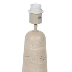 Alessia 1-lichts Tafellamp large Travertin met zeegras kap