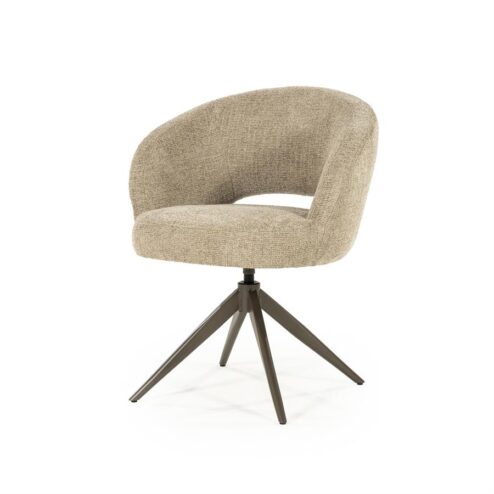 Alternative view of Alissa Eetkamerstoel Taupe stof