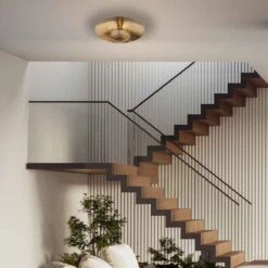 Arthur 1-lichts Plafondlamp Brons Metaal