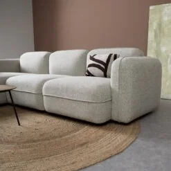 Bank Drop Chaise longue links - Serenity 03 stof