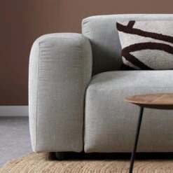 Bank Ocean Chaise longue rechts - Boston Cement Linnen