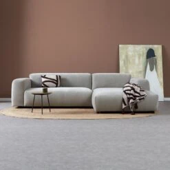 Bank Ocean Chaise longue rechts - Boston Cement Linnen