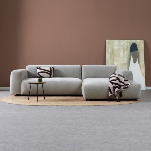 Bank Ocean Chaise longue rechts - Boston Cement Linnen