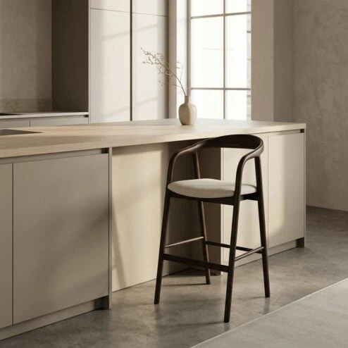 Barkruk Rayven bruin