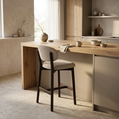 Barstoel Mikky Bruin Taupe