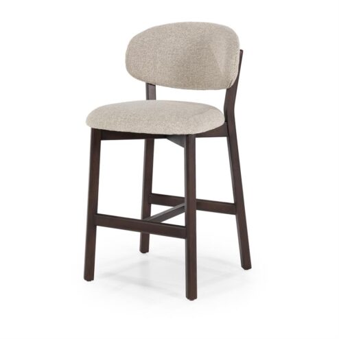 Alternative view of Barstoel Mikky Bruin Taupe