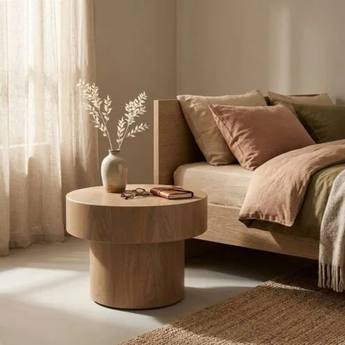 Bijzettafel Bobbie lichtbruin 45cm