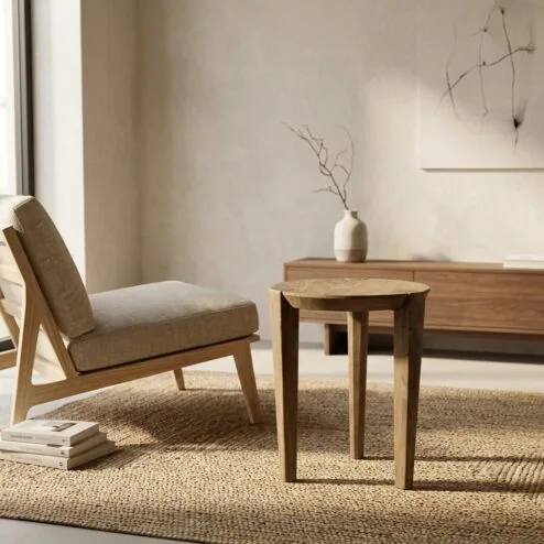 Bijzettafel Davina mangohout 40cm