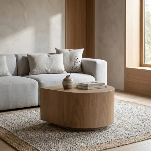 Bijzettafel Jules lichtbruin 55cm