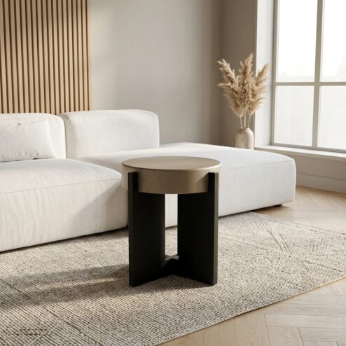 Bijzettafel Juliet beige 40cm