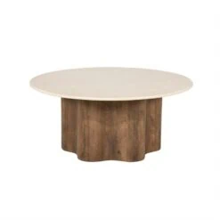 Bodhi Salontafel Rond Bruin 80cm