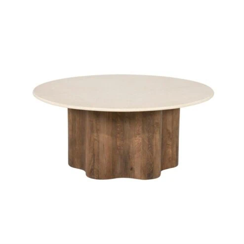 Bodhi Salontafel Rond Bruin 80cm