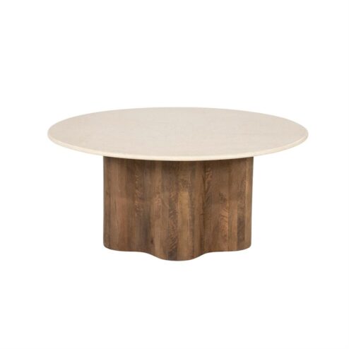 Bodhi Salontafel Rond Bruin 80cm