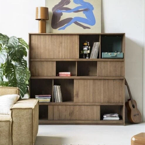 Alternative view of Boekenkast Milo Bruin 180cm