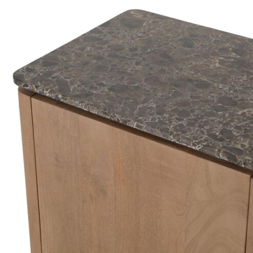Bovenblad Koba Dressoir Bruin Marmer 165cm