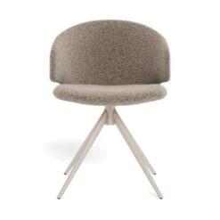 Casaro Eetkamerstoel Donkerbeige met zand poot