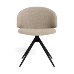 Casaro Eetkamerstoel Lichtbeige met zwarte poot