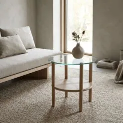 Cleo Bijzettafel Naturel 50cm