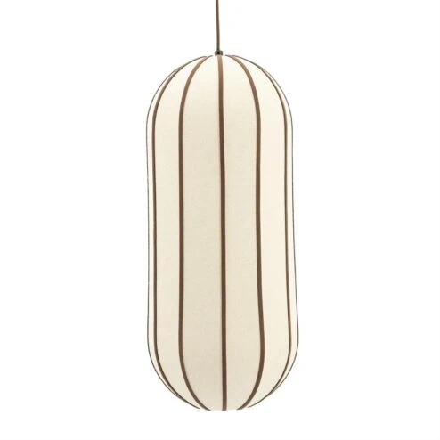 Cocoon 1-lichts Hanglamp lang Naturel