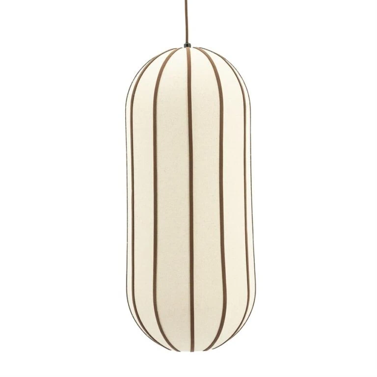 Cocoon 1-lichts Hanglamp lang Naturel