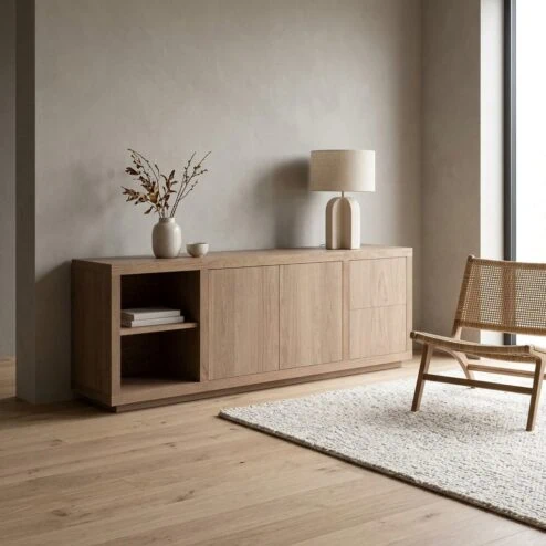 Dressoir Helsinki Lichtbruin 200cm