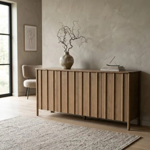 Dressoir Jake bruin eikenhout 183cm