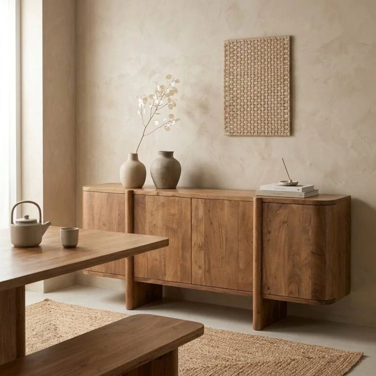 Dressoir Julian acaciahout 4 deurs 170cm
