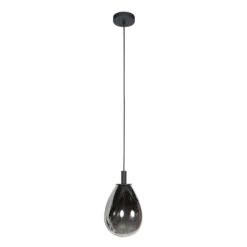 Edgar 1-lichts Hanglamp large Smoke Glas