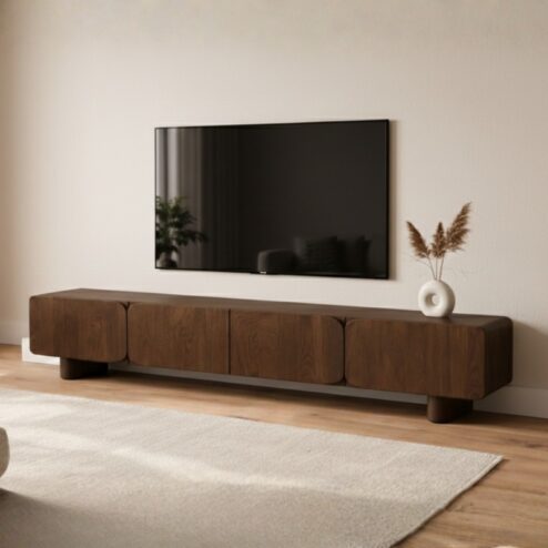 Elin Tv meubel Walnoot Pootjes 230 cm